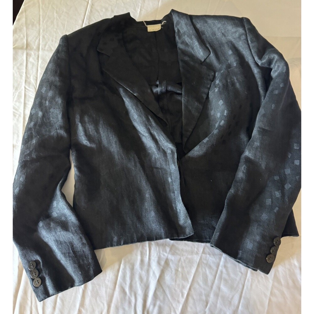 Vintage Giorgio Armani linen black jacket
